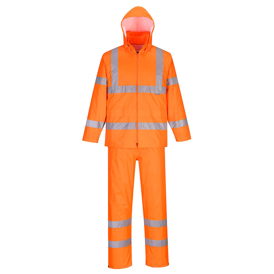 Hi-vis Packaway regndragt Gul/Orange