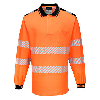 PW3 Hi-Vis Langærmet Polo